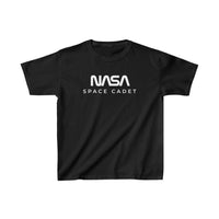 NASA Worm Logo - Kids Heavy Cotton Tee - Officially Approved by NASA - Space Cadet