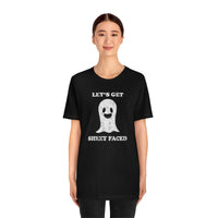 Let's Get Sheet Faced Funny Ghost Halloween Shirt