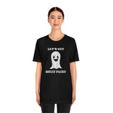 Let's Get Sheet Faced Funny Ghost Halloween Shirt