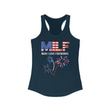 MILF Man I love Fireworks Fourth of July Tank Top