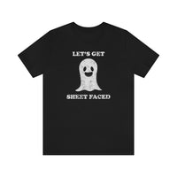 Let's Get Sheet Faced Funny Ghost Halloween Shirt