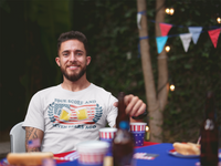 4th of July Shirt Funny Four Score and Seven Beers Ago